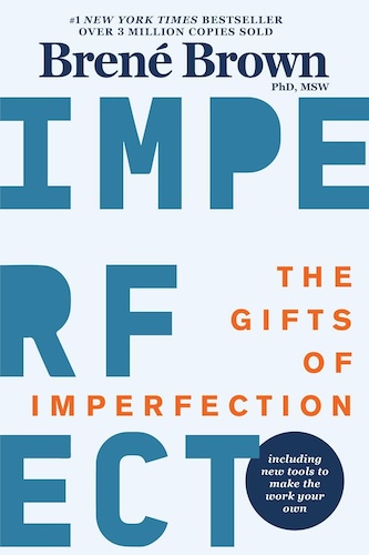 The book cover of The Gifts of Imperfection by Brené Brown which is one of the best self-improvement books to read